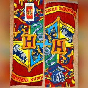 2 New Harry Potter House Crests Beach Towel, 28" x 58" Wizarding World/ Warner B